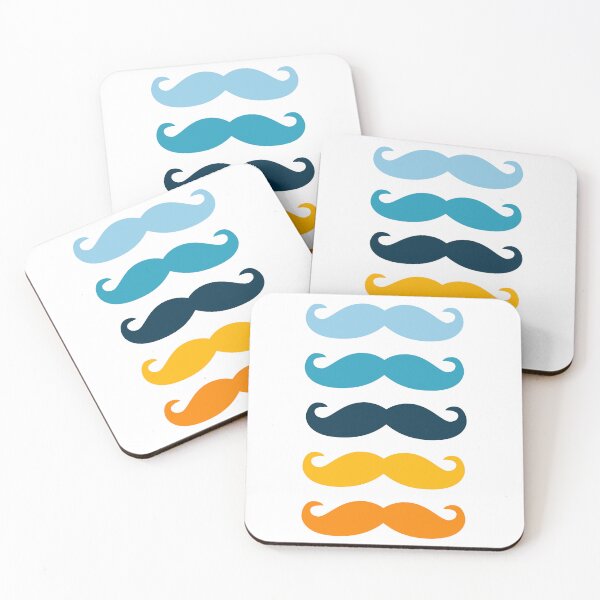 Item preview, Colorful Movember Mustaches designed and sold by Croquis & Delight.