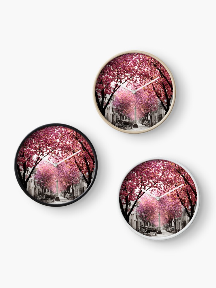 Thumbnail 3 von 4, Uhr, Kirschblüte Bonn, Bester Tag im Frühling designt und verkauft von VictoriaBonn.