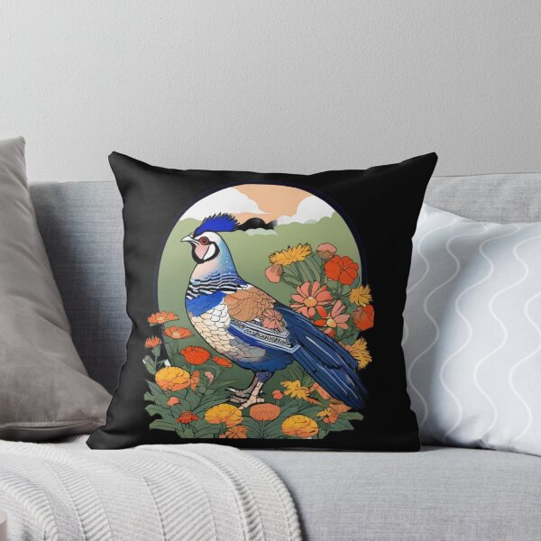 Item preview, prairie chicken in flowers designed and sold by EuropeanPrints.