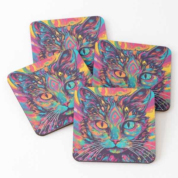 Item preview, Trippy Rave Cat designed and sold by TheOmiverse.