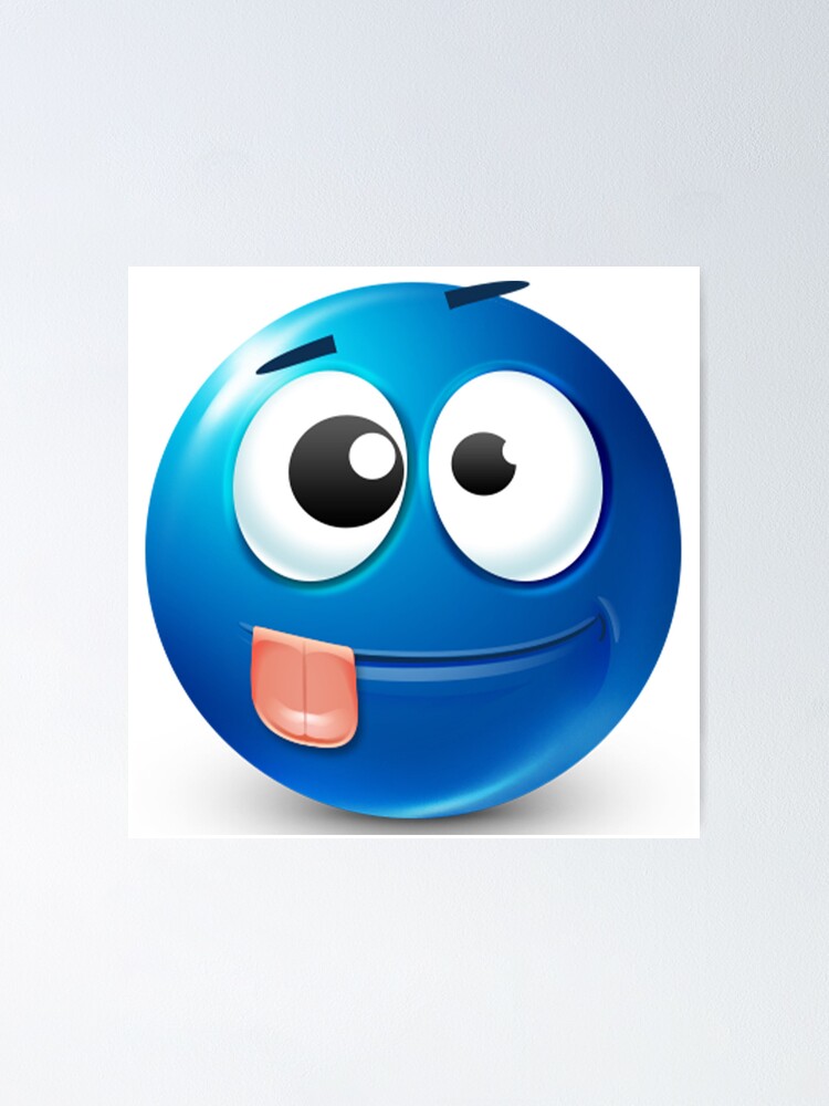 blue roblox emoji Sticker for Sale by goon-street