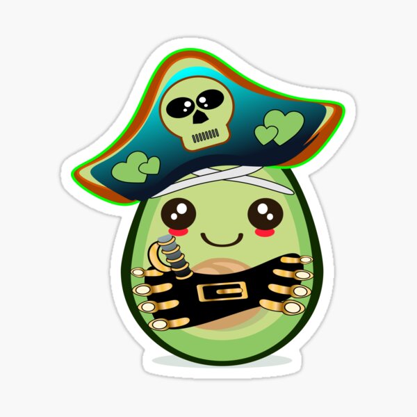 Item preview, Pirate Avocado designed and sold by minimalartstory.