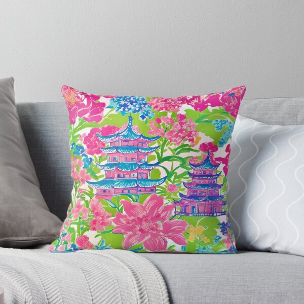 Item preview, Preppy chinoiserie garden in bloom designed and sold by SophieClimaArt.