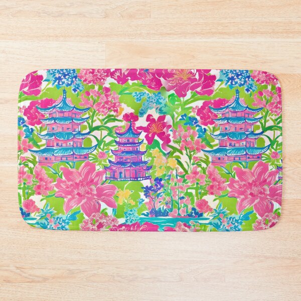 Item preview, Preppy chinoiserie garden in bloom designed and sold by SophieClimaArt.