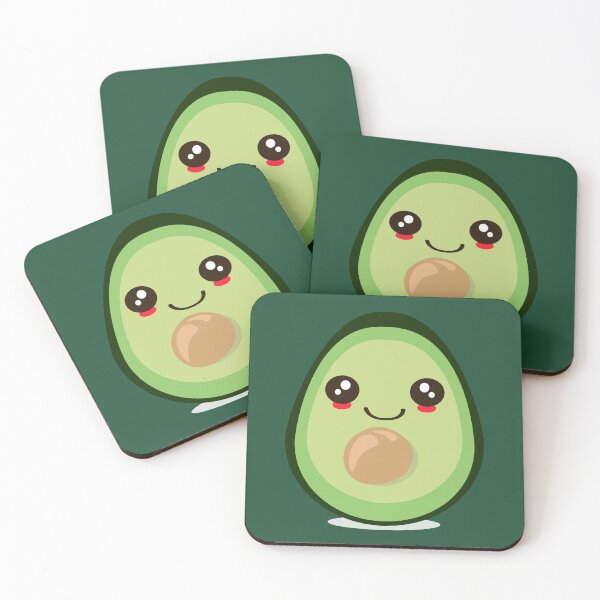 Item preview, Cute Kawaii Avocado designed and sold by minimalartstory.