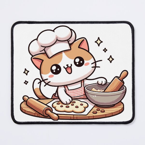 Item preview, Kawaii Cat Baker Delight designed and sold by PuffPuffPrint.
