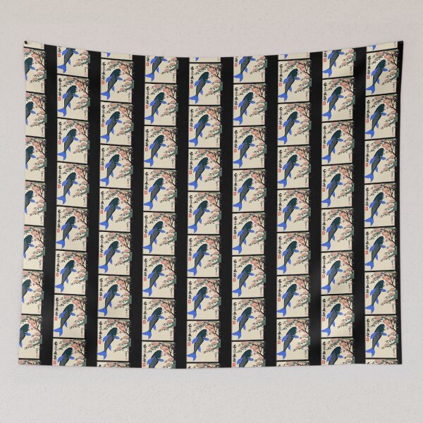 Item preview, gar fish in flowers designed and sold by EuropeanPrints.