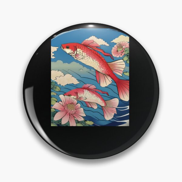 Item preview, gar fish in flowers designed and sold by EuropeanPrints.