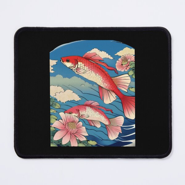 Item preview, gar fish in flowers designed and sold by EuropeanPrints.