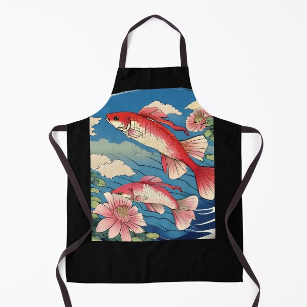 Item preview, gar fish in flowers designed and sold by EuropeanPrints.