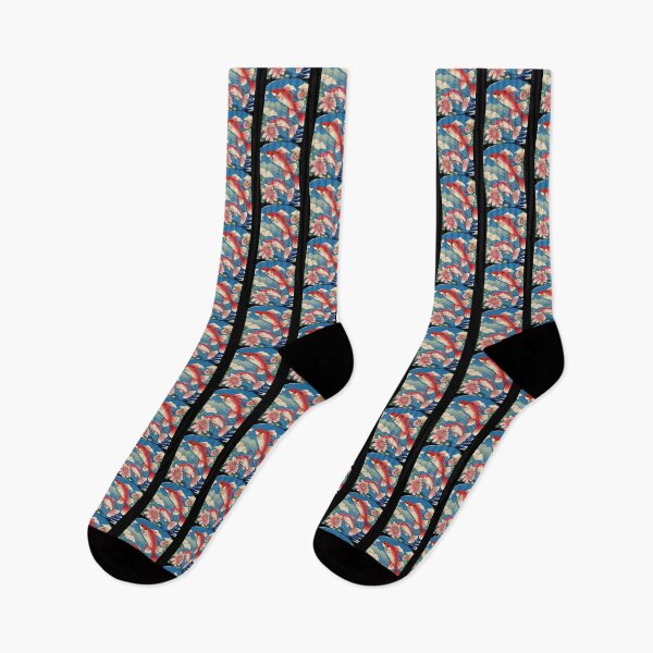 Item preview, gar fish in flowers designed and sold by EuropeanPrints.