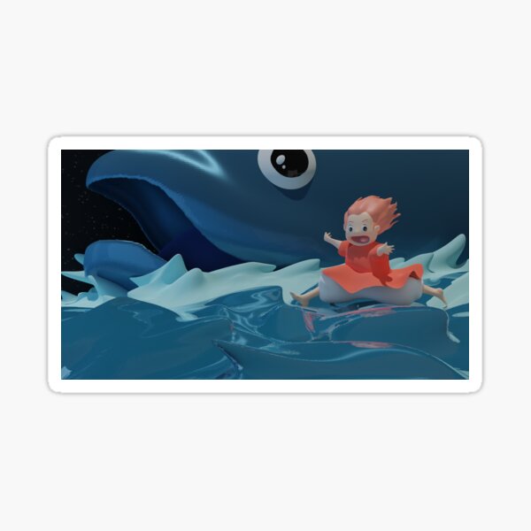 Ponyo Studio Ghibli Sticker for Sale by jemma1841