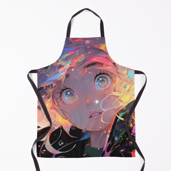 Item preview, Beautiful Bright Colorful Glowing Underwater Anime Girl designed and sold by bubblegoth.