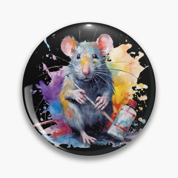 Item preview, Painter Rat watercolor designed and sold by K-Projects.
