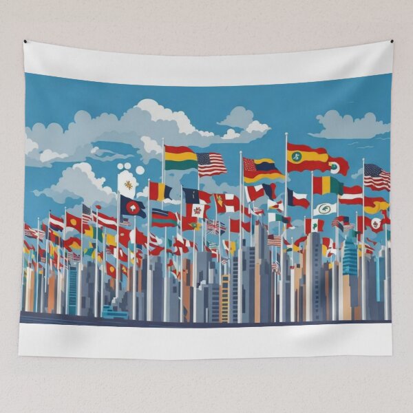 Item preview, "Harmony in Diversity: Celebrating United Nations Day". designed and sold by vectorillus.