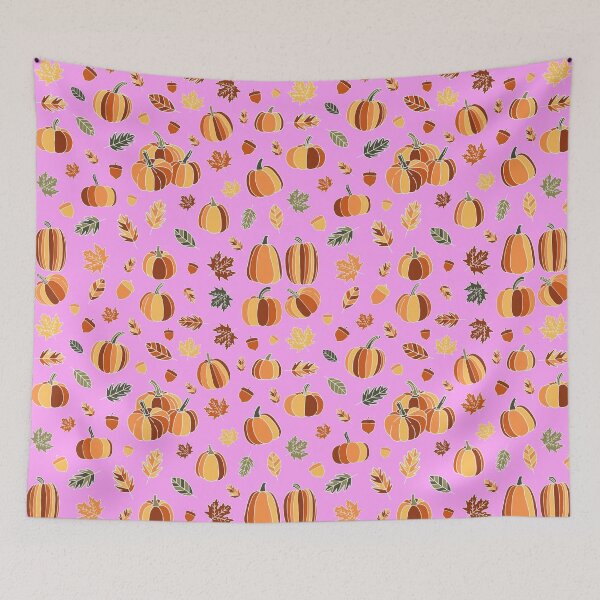 Item preview, Pumpkin and leafs pattern designed and sold by Ana Gorozpe.