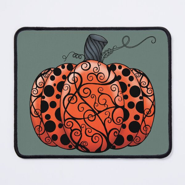 Item preview, Scroll & Dots Pumpkin in Dark Orange designed and sold by lezell.