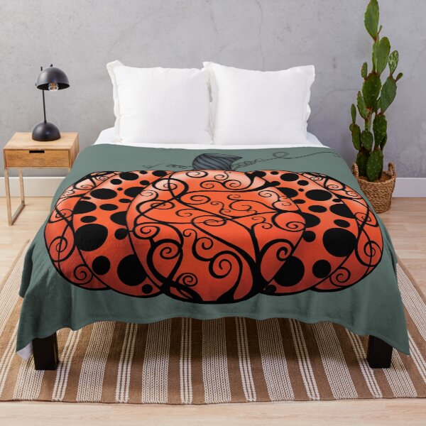 Item preview, Scroll & Dots Pumpkin in Dark Orange designed and sold by lezell.