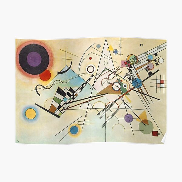 Farbstudie Quadrate Bild 60 x 80 cm Kunstdruck Poster Wassily Kandinsky