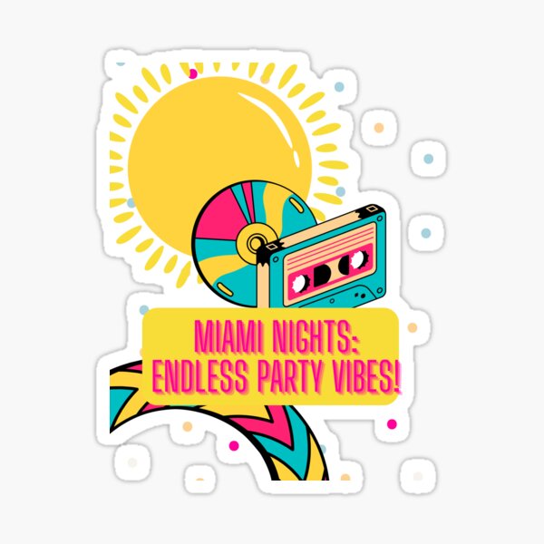 Item preview, Miami nights: Party vibes designed and sold by KindredSpiritsD.