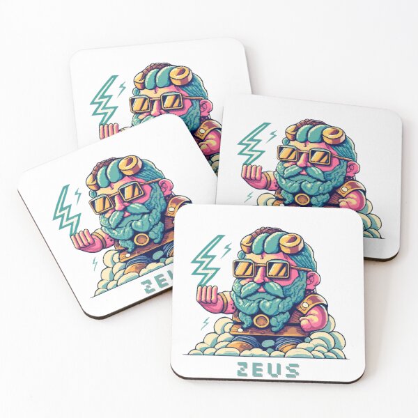 Item preview, Calm Zeus Pixel Art, Wearing Steampunk Glasses designed and sold by CircinusStore.