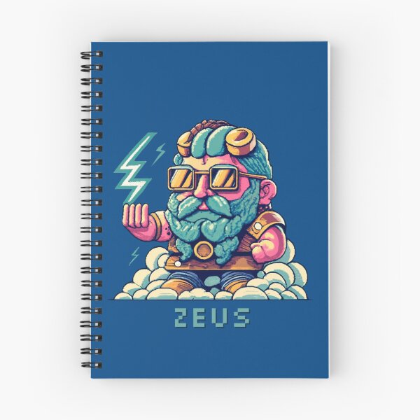 Item preview, Calm Zeus Pixel Art, Wearing Steampunk Glasses designed and sold by CircinusStore.