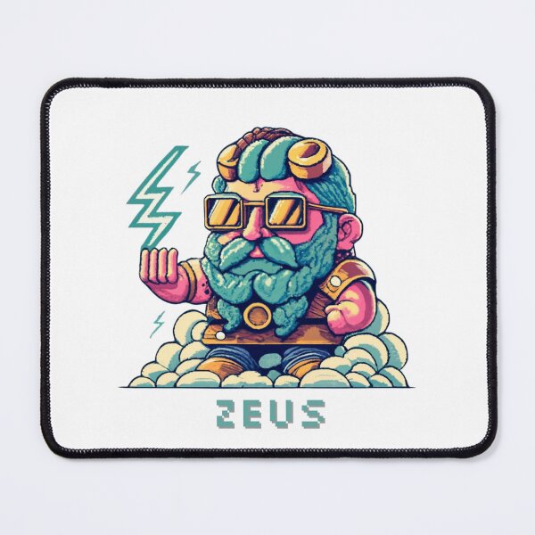 Item preview, Calm Zeus Pixel Art, Wearing Steampunk Glasses designed and sold by CircinusStore.