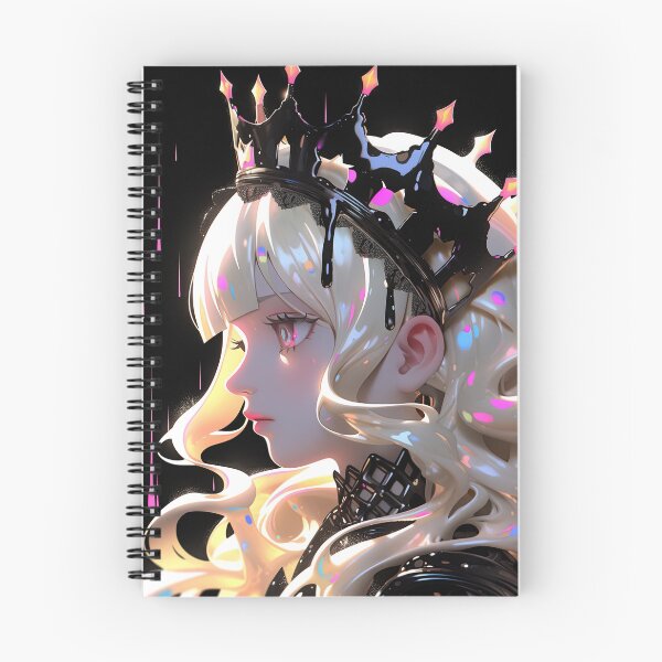 Item preview, Adorable Black and White Slime Queen Anime Girl designed and sold by bubblegoth.