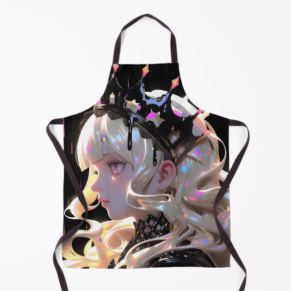 Item preview, Adorable Black and White Slime Queen Anime Girl designed and sold by bubblegoth.