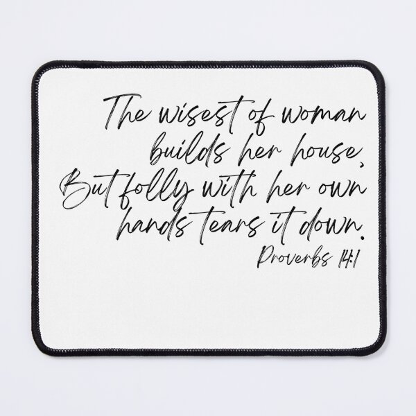 Item preview, Wisest Woman Builds Her House designed and sold by MossHollow.