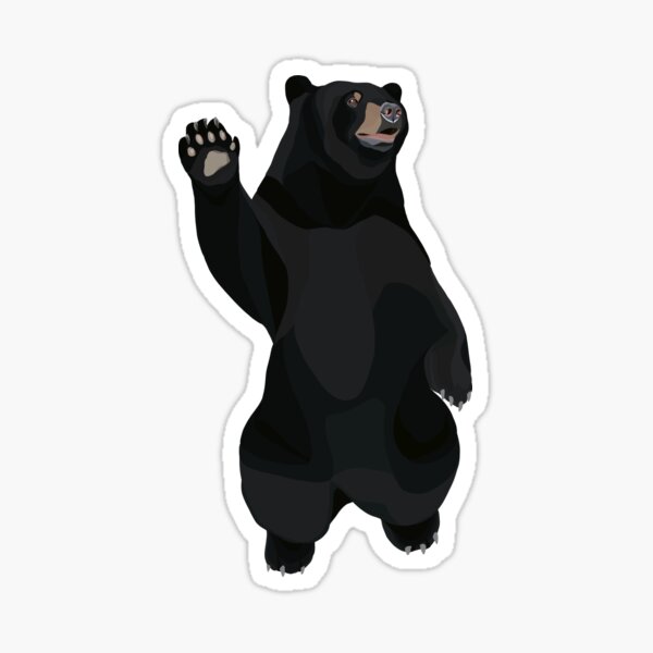 Black Bear Stickers for Sale | Redbubble