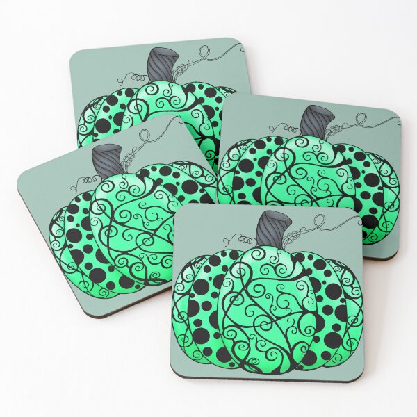 Item preview, Scroll & Dots Pumpkin in Green designed and sold by lezell.