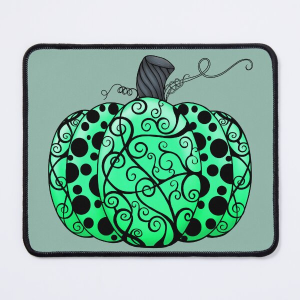 Item preview, Scroll & Dots Pumpkin in Green designed and sold by lezell.