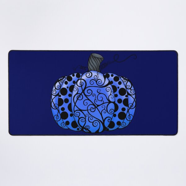 Item preview, Scroll & Dots Pumpkin in Cobalt designed and sold by lezell.
