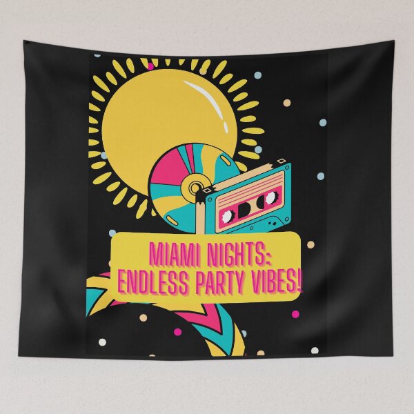 Item preview, Miami nights: Party vibes designed and sold by KindredSpiritsD.