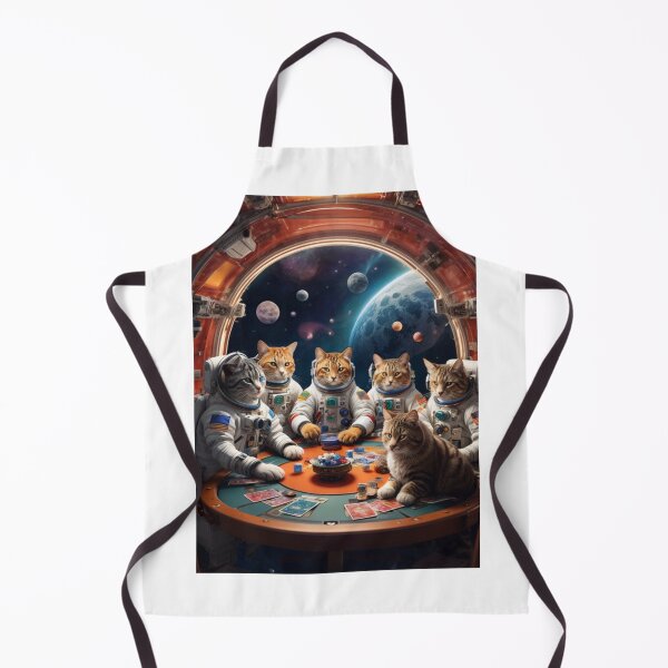 Item preview, Cat Astronauts Playing Poker in Space. designed and sold by rajaindra.