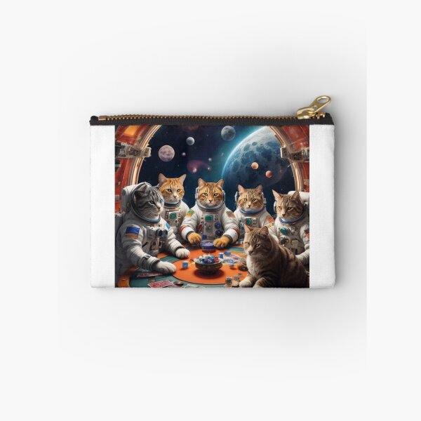 Item preview, Cat Astronauts Playing Poker in Space. designed and sold by rajaindra.