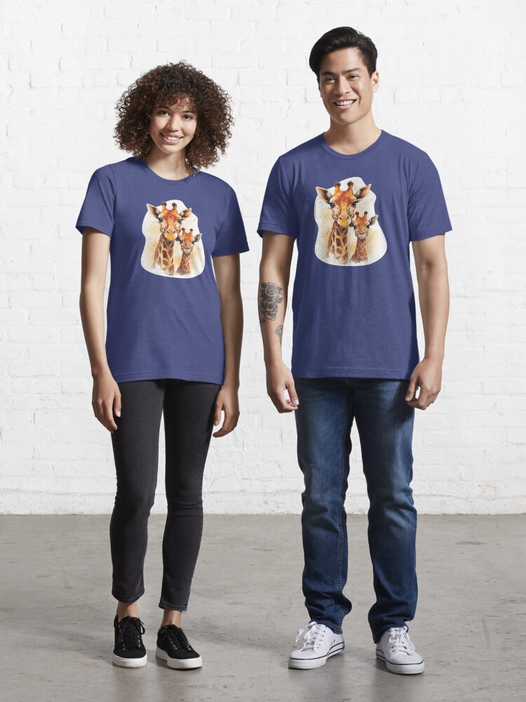 Giraffe Mother And Baby T-Shirt