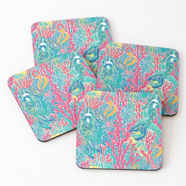 Item preview, Mermaids and coral reef preppy markers doodle designed and sold by SophieClimaArt.