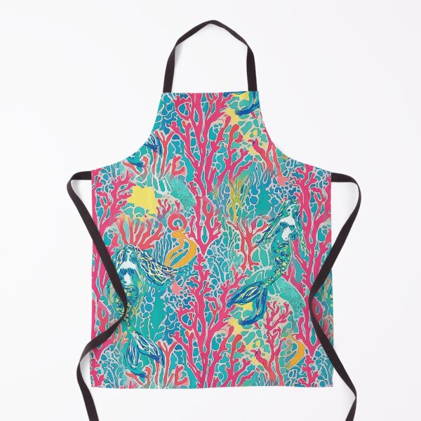Item preview, Mermaids and coral reef preppy markers doodle designed and sold by SophieClimaArt.