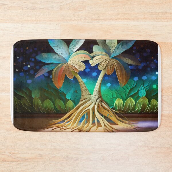 Item preview, Twin Flame Palm Trees: Spiritual Soul Connection Art designed and sold by rofocreative.