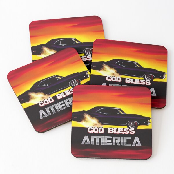 Item preview, God bless America Muscle Car designed and sold by aifails.