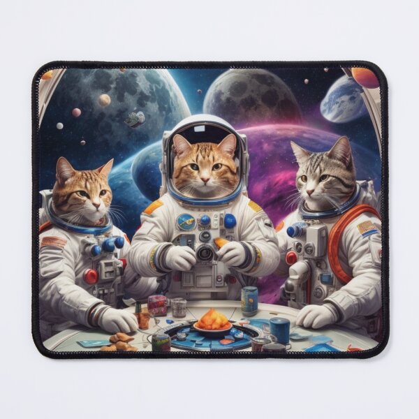 Item preview, Space Cat Astronauts' Zero Gravity Poker Night designed and sold by rajaindra.