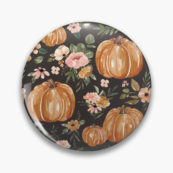 Item preview,  Watercolor Floral Pumpkin for Fall designed and sold by cateandrainn.