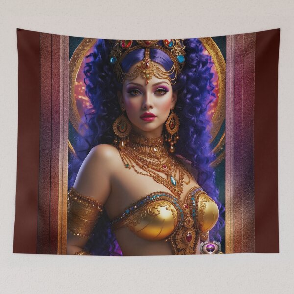 Item preview, Queen Estinaisha Ortellis Alluring AI Concept Art by Xzendor7 designed and sold by Xzendor7 Digital Art Creations.