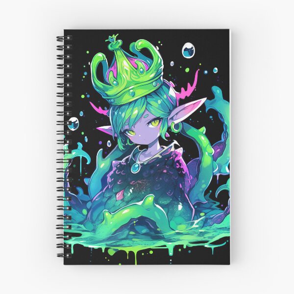 Item preview, Cute Green Slime Queen Anime Girl designed and sold by bubblegoth.