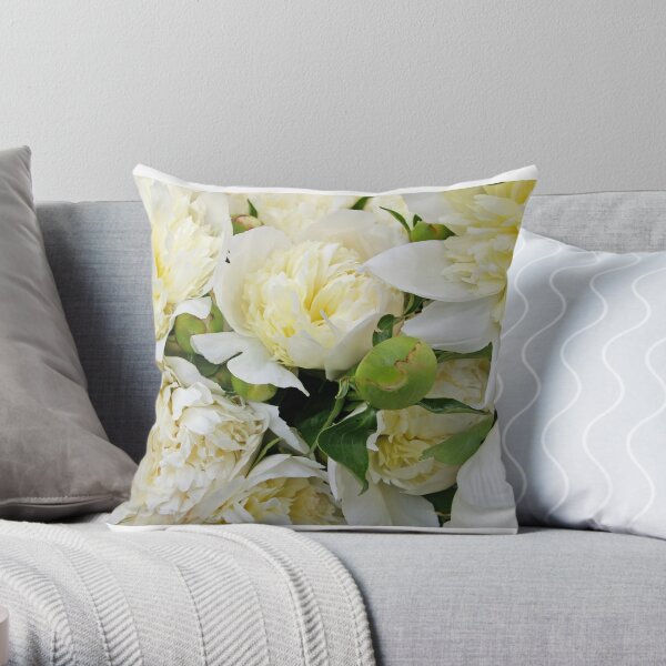 Peonies 5 Throw Pillow