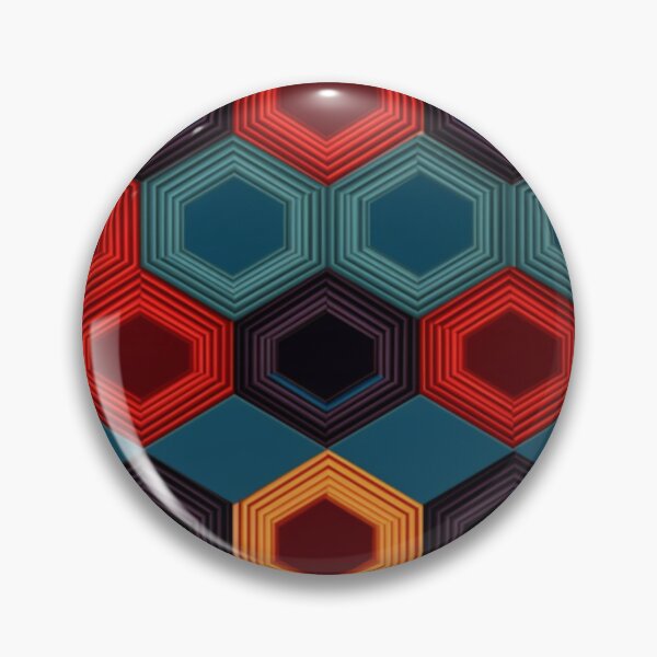 Item preview, hexagonal, graphic, pattern designed and sold by Icon-Network.