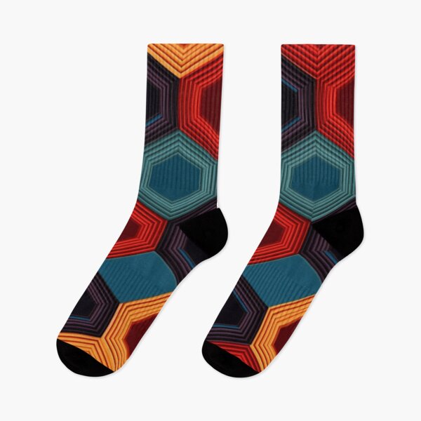 Item preview, hexagonal, graphic, pattern designed and sold by Icon-Network.