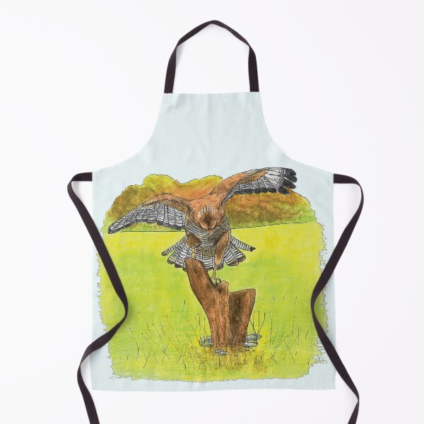 Item preview, Wild buzzard landing in a field designed and sold by Les illustrations d'Adėle L..